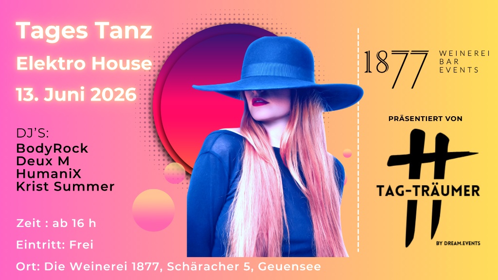 TAG-TRÄUMER 13. Juni 2026 Flyer