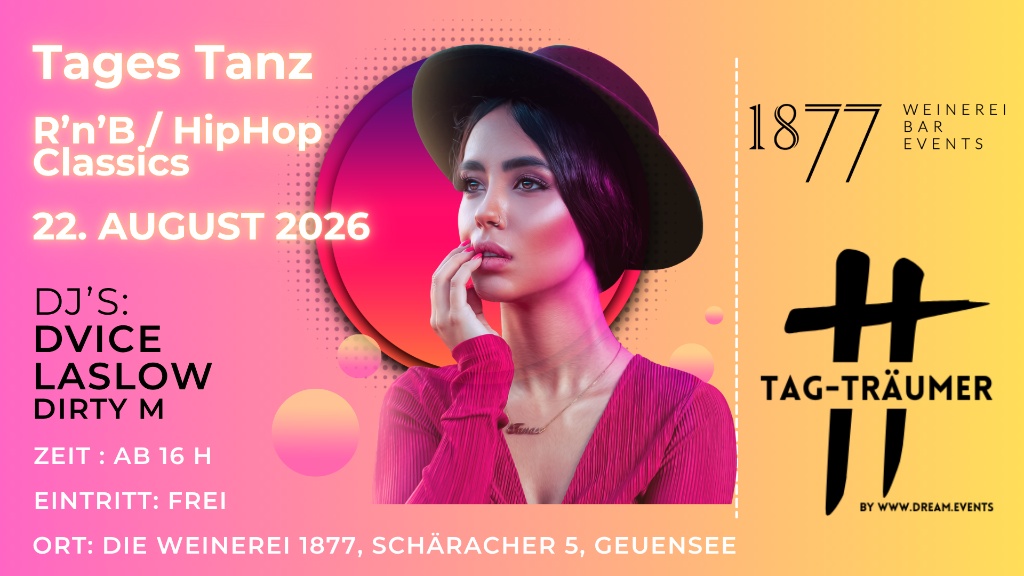 TAG-TRÄUMER Event Flyer - 22. August 2026